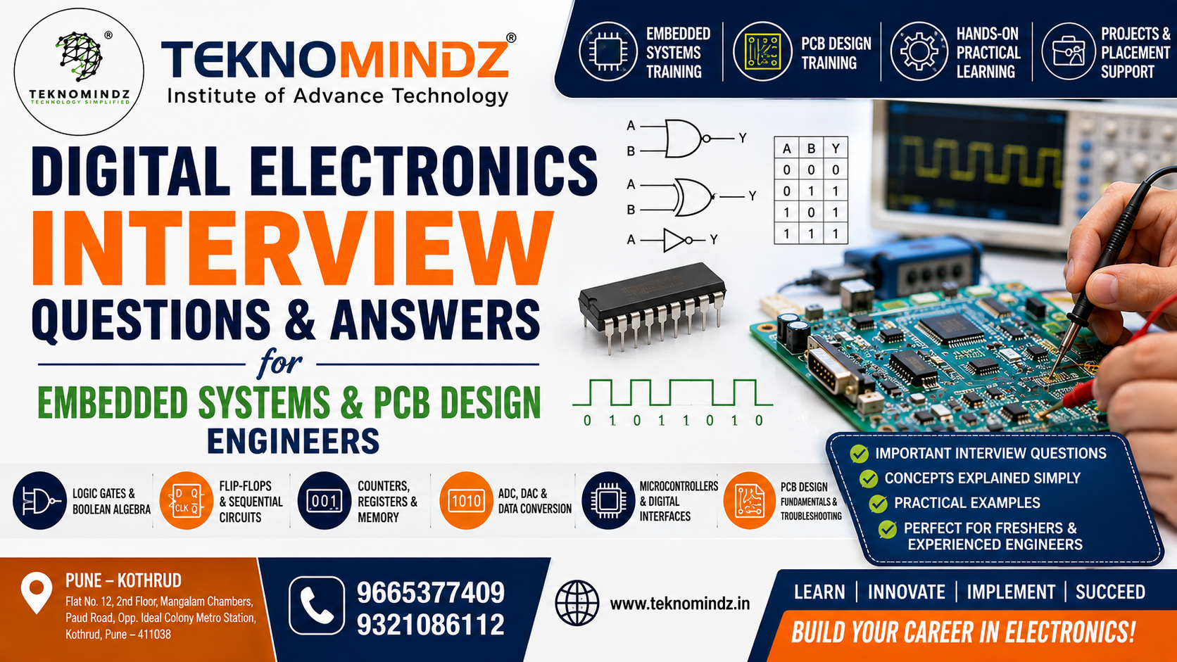 Digital Electronics Interview Questions & Answers for Embedded Systems and PCB Design